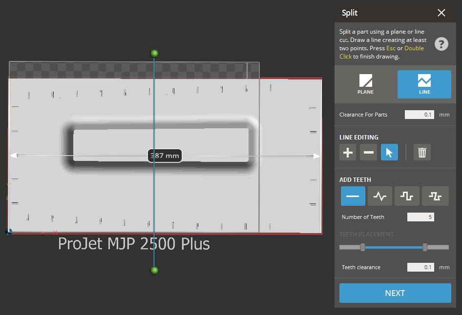 Splitting Large Parts using 3D Sprint and Joining with Adhesives